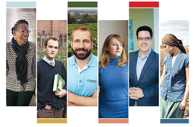 Chronicle of Philanthropy's 40 under 40 collage